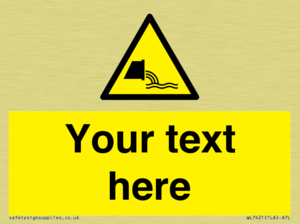 Custom Warning sewage effluent outfall